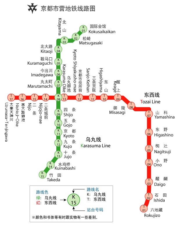 京都地鐵路線圖