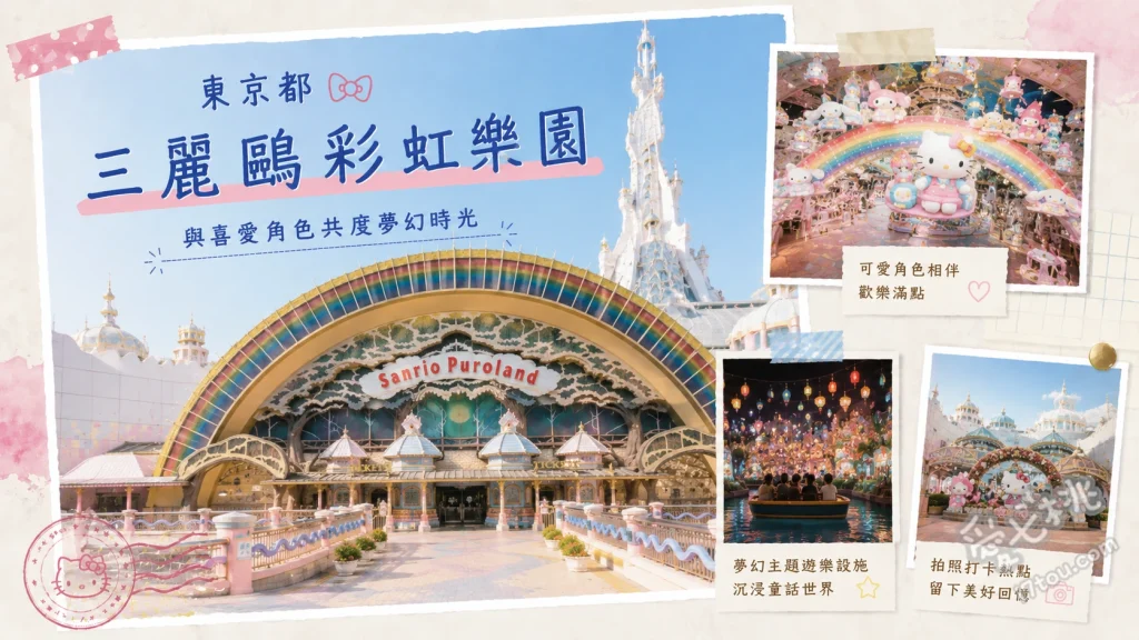 東京三麗鷗彩虹樂園｜穿越粉紅幕府的夢幻朝聖全攻略 三麗鷗明星家族飄飄船、Lady Kitty House (Kitty女士之家)、KAWAII KABUKI (可愛歌舞伎)
