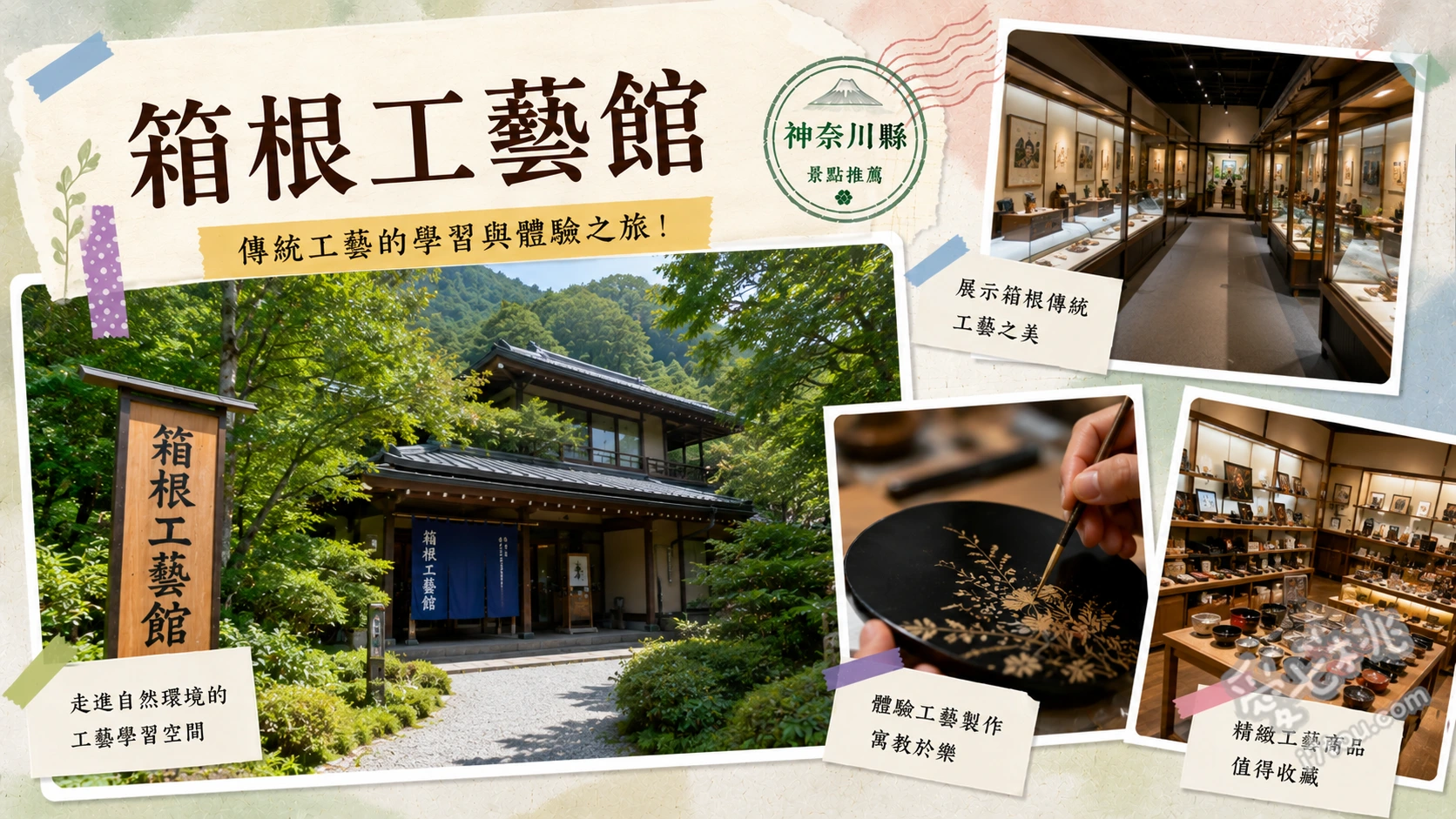 箱根工藝館|強羅公園內必訪手作體驗,打造專屬旅行紀念品 吹玻璃工坊、陶藝手拉胚、琉璃珠與切子工藝