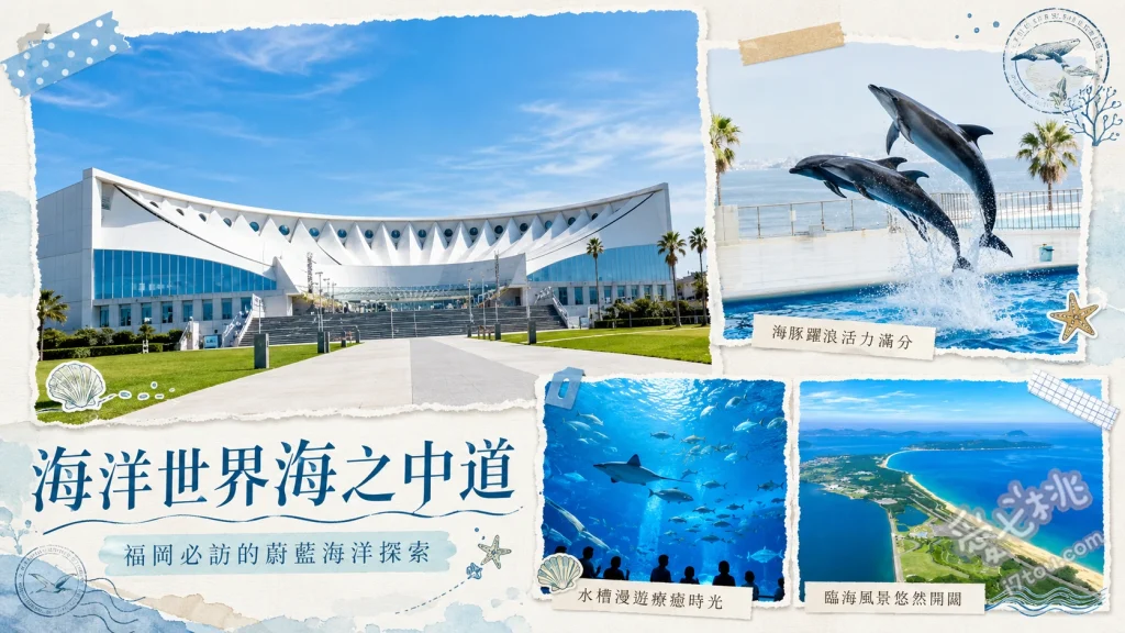 福岡海洋世界海之中道｜九州最大水族館必看海豚秀與企鵝散步 外洋大水槽沙丁魚風暴、博多灣海景海豚與海獅秀、怪獸島企鵝歸巢與海豹餵食