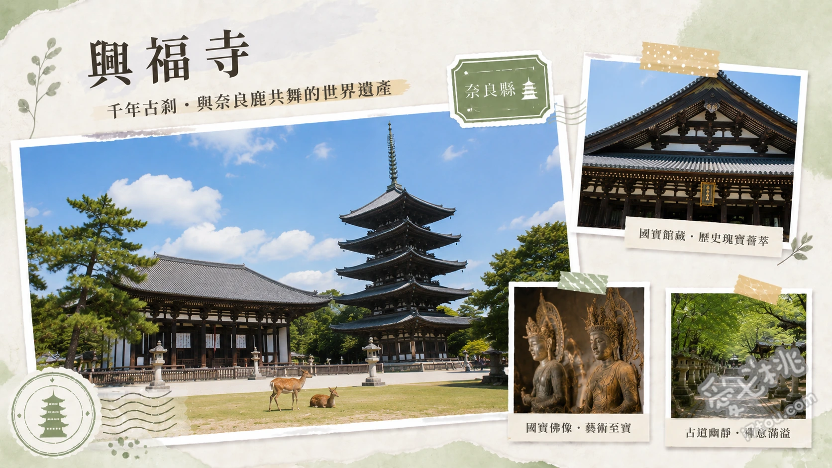 奈良興福寺｜阿修羅像必看！門票交通與五重塔整修現況 國寶館凝視阿修羅像與千手觀音、漫步南圓堂與三重塔感受古都寧靜、從猿澤池眺望興福寺境內倒影