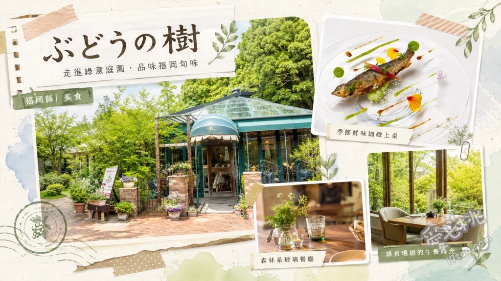 ぶどうの樹岡垣本店｜隱身葡萄園的秘境美食村 野々庵 釜炊飯、森之餐廳 花園前菜、麥之廚房 葡萄麵包