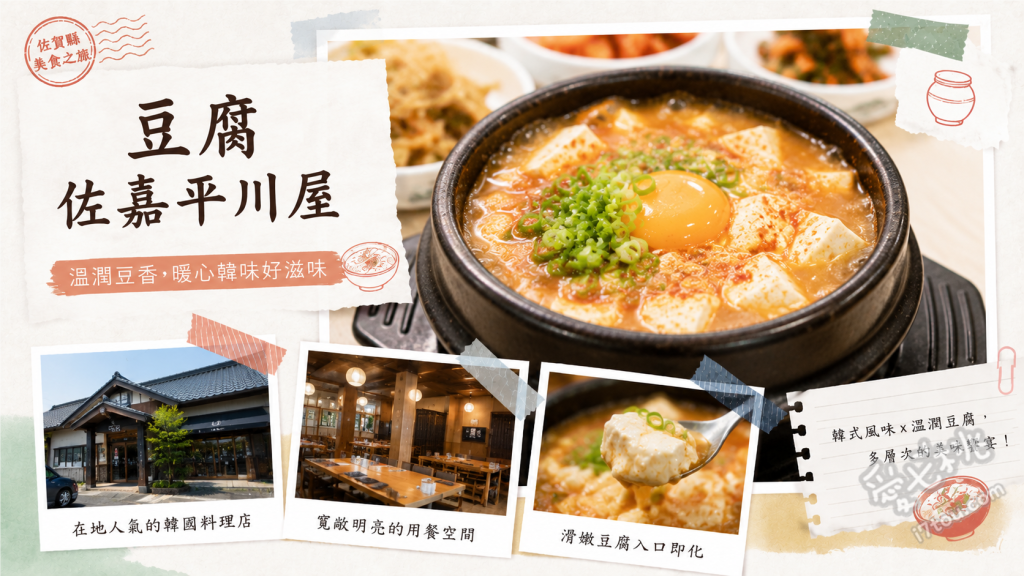 豆腐佐嘉平川屋嬉野店｜必吃絕美溫泉湯豆腐與豆乳聖代 溫泉湯豆腐定食、平川屋豆乳聖代、特製豆乳麻糬