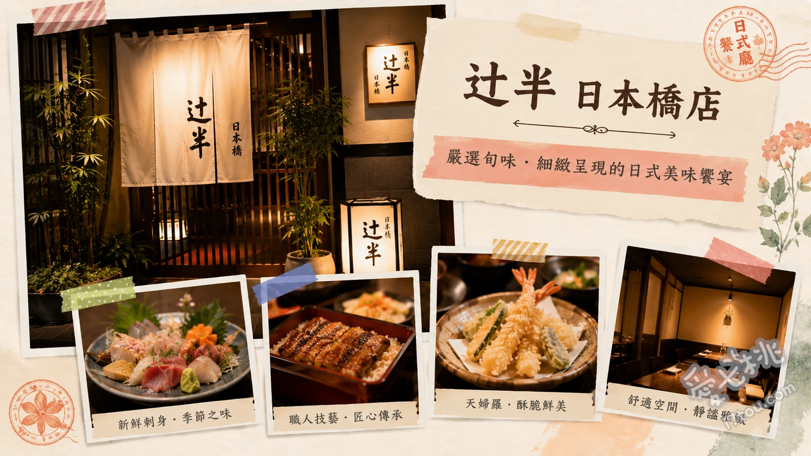 東京日本橋美食｜辻半海鮮丼本店：必吃排隊名店與隱藏吃法 豪華海鮮丼「梅」、豪華海鮮丼「松」、鯛魚高湯茶泡飯