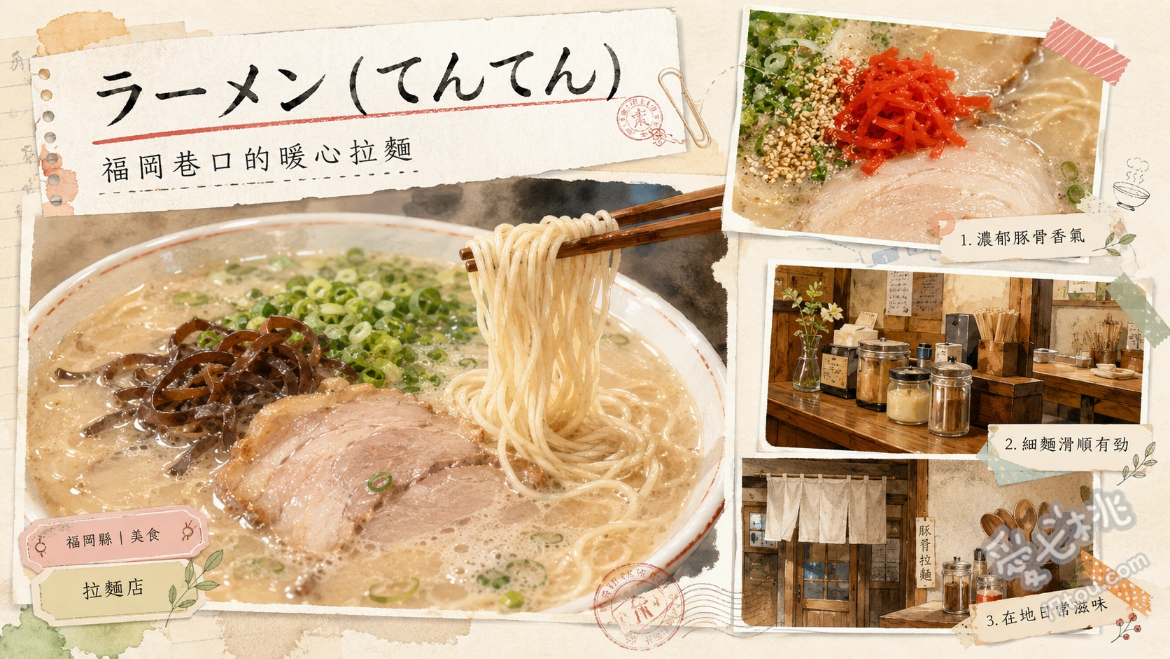 福岡南區美食｜てんてんラーメン：在地人私藏豚骨拉麵與秒殺章魚飯 招牌豚骨拉麵、限量章魚飯、蒜蓉拉麵