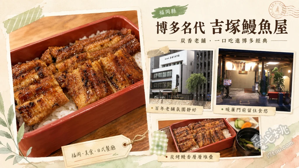 博多名代 吉塚鰻魚屋｜福岡必吃百年米其林推薦鰻魚飯 鰻魚重、蒲燒烤鰻魚、鰻魚肝湯