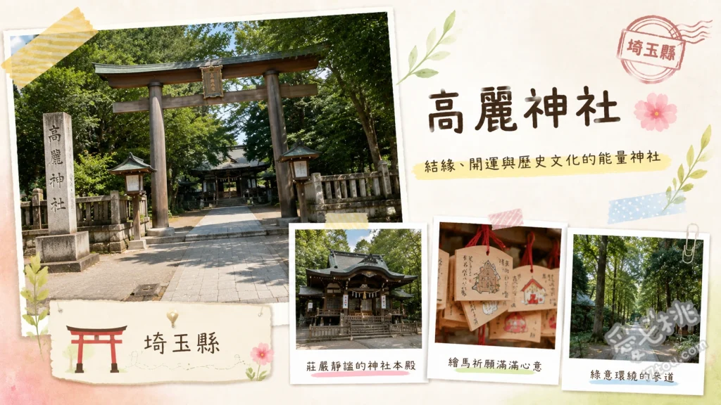 高麗神社｜埼玉日高市出世明神參拜指南，祈求事業順利必訪 參拜主殿祈求事業高升、尋訪天下大將軍與地下女將軍石雕、漫步後山步道前往水天宮