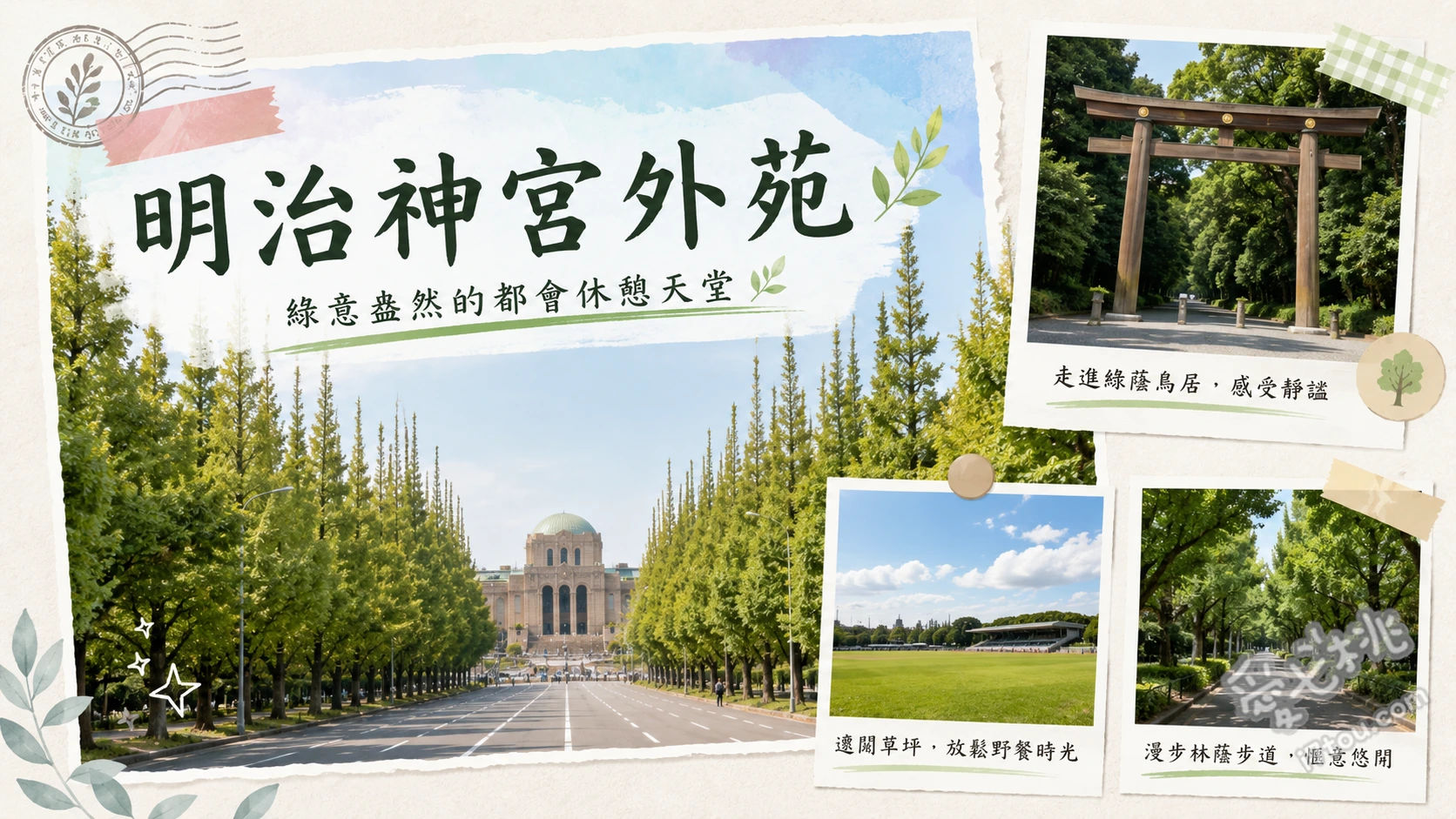 明治神宮外苑|東京必訪金黃銀杏大道與聖德紀念繪畫館 300公尺金黃銀杏大道、聖德紀念繪畫館、神宮外苑聖誕市集(季節限定)