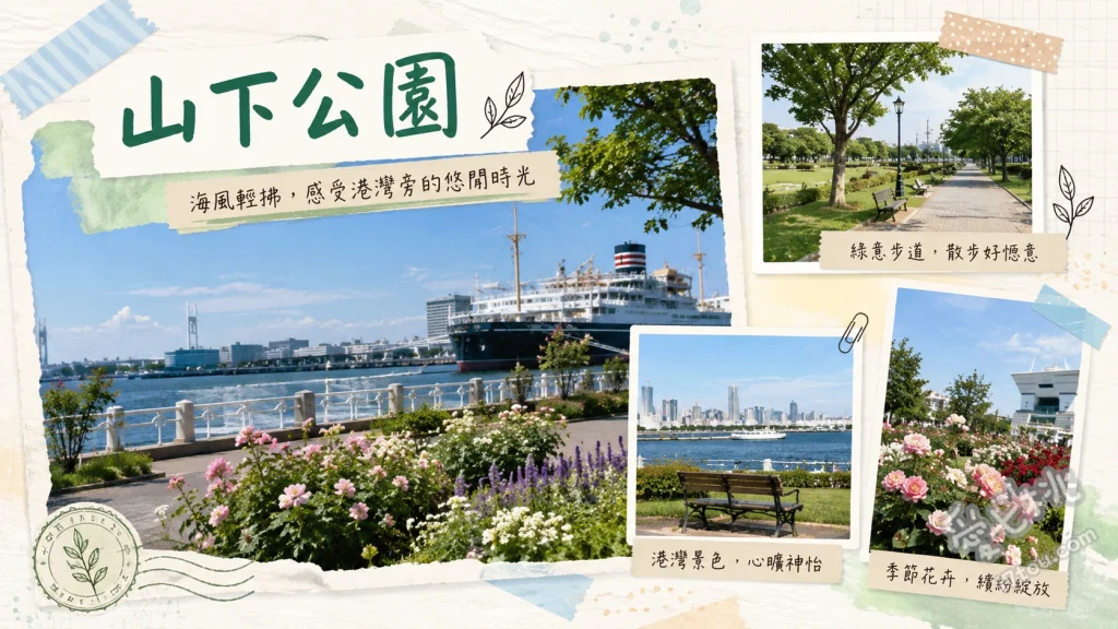 橫濱山下公園｜必看海景與紅鞋女孩，橫濱港灣散步首選 日本郵船冰川丸、紅鞋女孩雕像與水之守護神、未來薔薇園 (春・秋季)