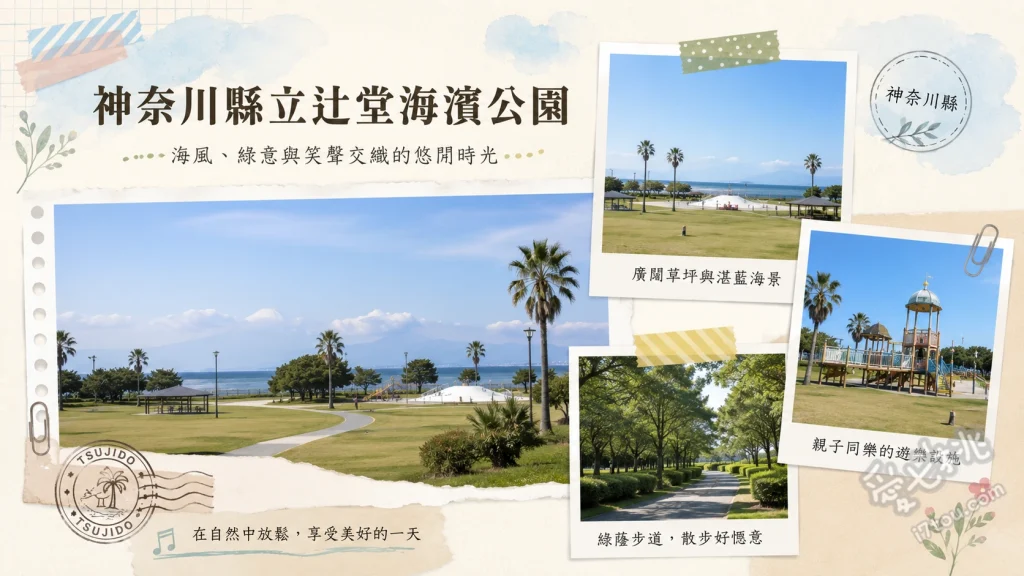 神奈川縣立辻堂海濱公園｜湘南海岸必訪免費親子放電天堂 交通公園與展示館、夏季限定巨型泳池、高架步道賞夕陽與海景