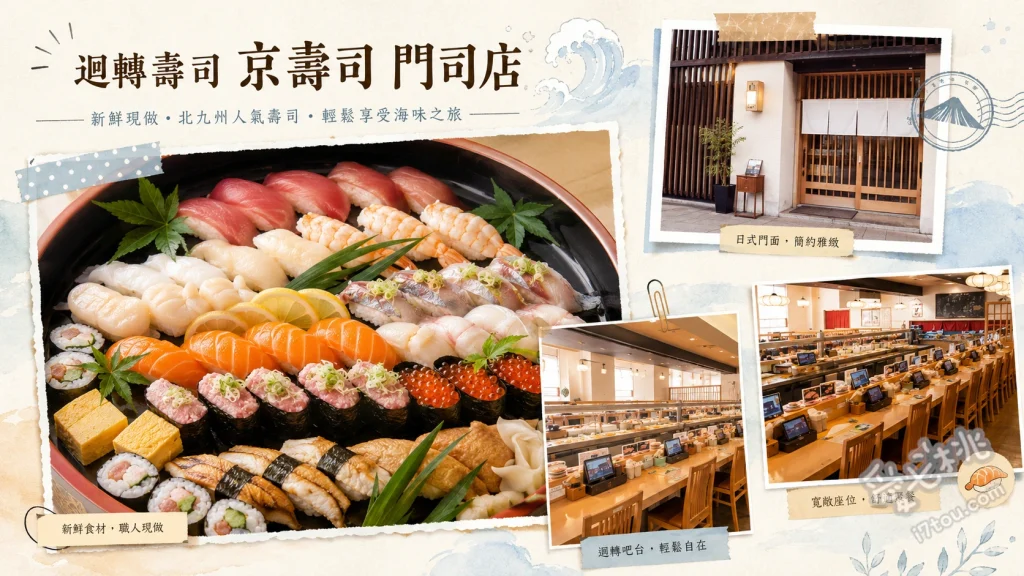 京壽司門司店｜連續三年獲日本第一殊榮的平價迴轉壽司 炙燒紅喉、星鰻握壽司、太刀魚握壽司