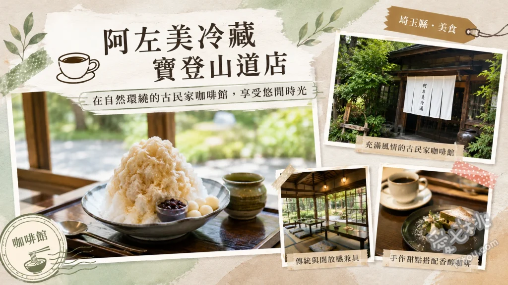 阿左美冷藏 寶登山道店｜長瀞必吃百年天然冰，入口即化的絕品剉冰 藏元秘傳糖蜜剉冰、草莓牛奶剉冰、水信玄餅