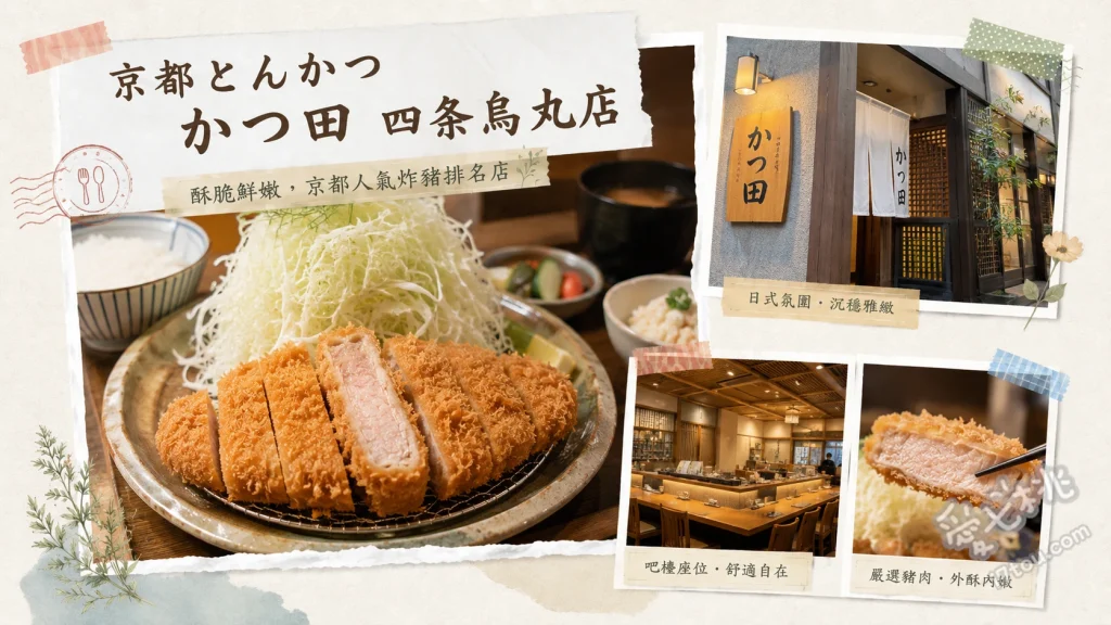 京都とんかつ かつ田 四条烏丸店｜現炸直送！CP值爆表豬排定食 鹿兒島茶美豚豬排定食、和牛炸肉排定食、極致半熟炸蛋 (極みたまご)