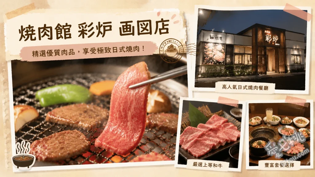 熊本燒肉館彩炉畫圖店｜超狂沙拉吧吃到飽，CP值爆表燒肉午餐 特選炙燒牛小排握壽司、超值牛小排午間套餐、壺醃特製牛腸