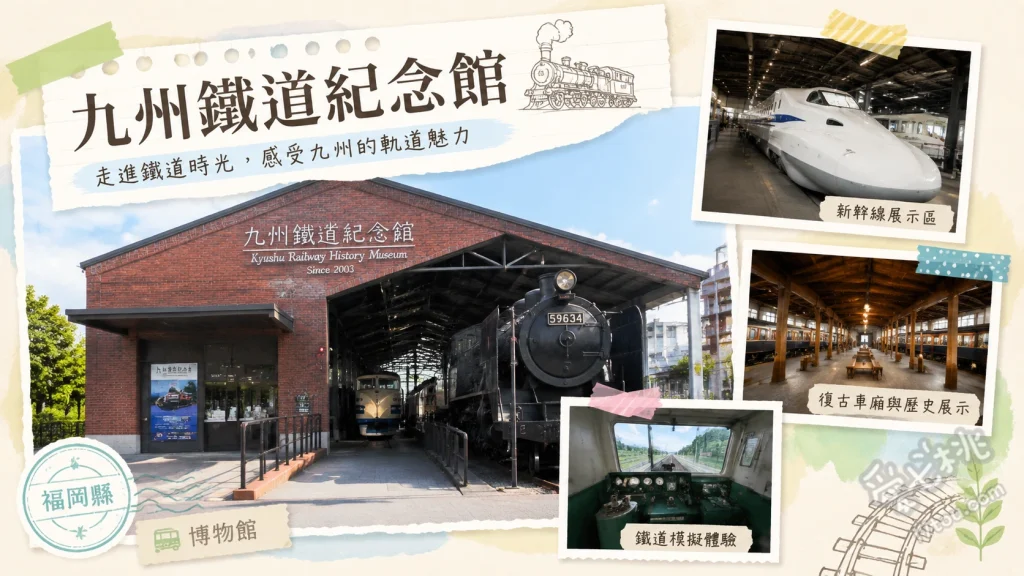 九州鐵道紀念館｜門司港必訪親子鐵道聖地 車輛展示場近距離欣賞退役列車、迷你鐵道公園體驗駕駛小火車、本館火車駕駛模擬器挑戰