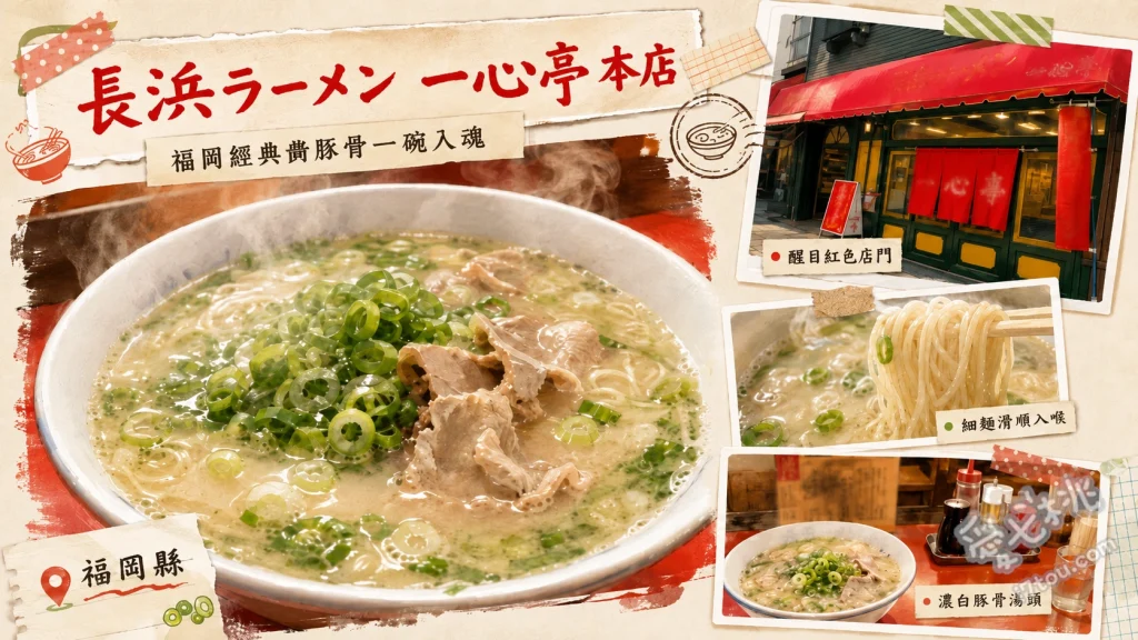 福岡長浜拉麵 一心亭本店｜小田部在地老店人氣必吃推薦 長濱拉麵、午間超值套餐、一口煎餃