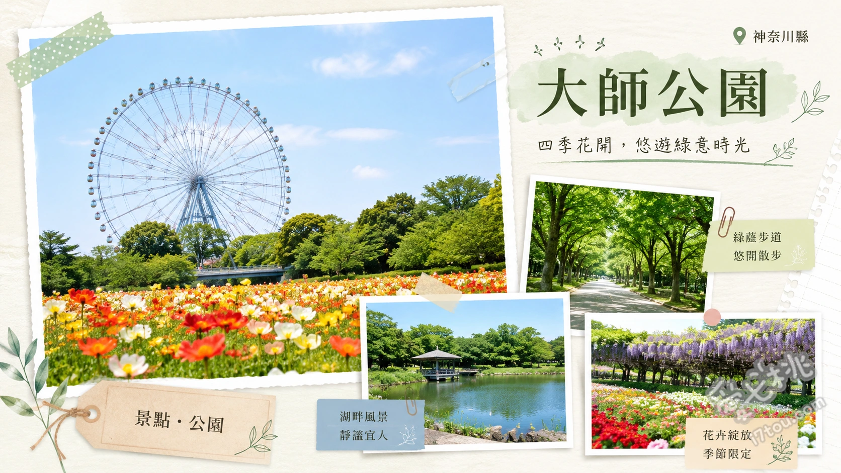 神奈川川崎大師公園｜情侶約會散步秘境與絕美中國庭園 瀋秀園古典中國庭園、廣闊草坪野餐區、秋季限定銀杏大道