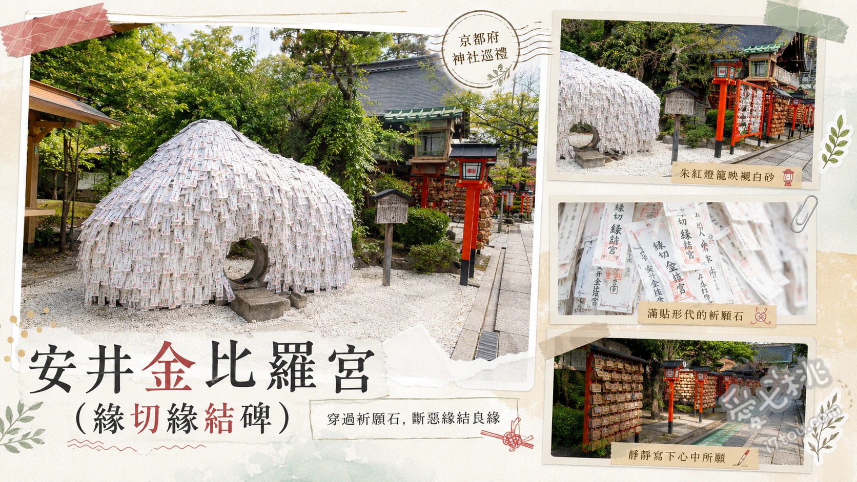 京都安井金比羅宮｜斬斷惡緣結良緣，超靈驗緣切緣結碑參拜攻略 參拜本殿祈求庇佑、寫形代並鑽緣切緣結碑、求取緣切與緣結御守