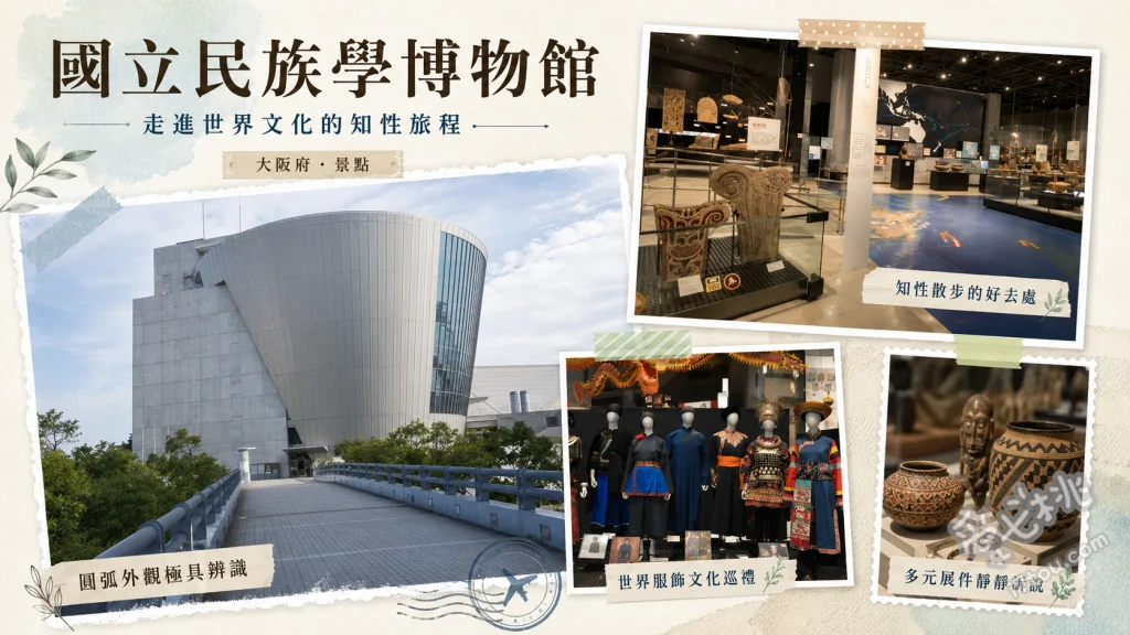國立民族學博物館｜大阪萬博公園必逛，情侶約會的世界文化之旅 大洋洲與非洲面具展區、語言與音樂跨文化互動體驗、美洲與亞洲生活服飾工藝品