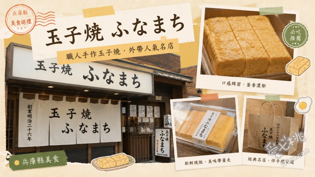 玉子焼 ふなまち｜明石燒排隊名店，20顆爆量高CP值必吃 玉子燒（明石燒）20顆、豚玉大阪燒（平日限定）、牛筋摩登燒（平日限定）