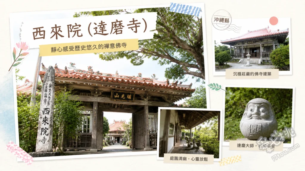 沖繩那霸西來院達磨寺｜首里城旁隱藏版迷你鳥居與達摩不倒翁 漫步二樓迷你版千本鳥居、尋找各色達摩與挑戰舉起達摩石、本堂撫摸達摩祖師像祈求好運