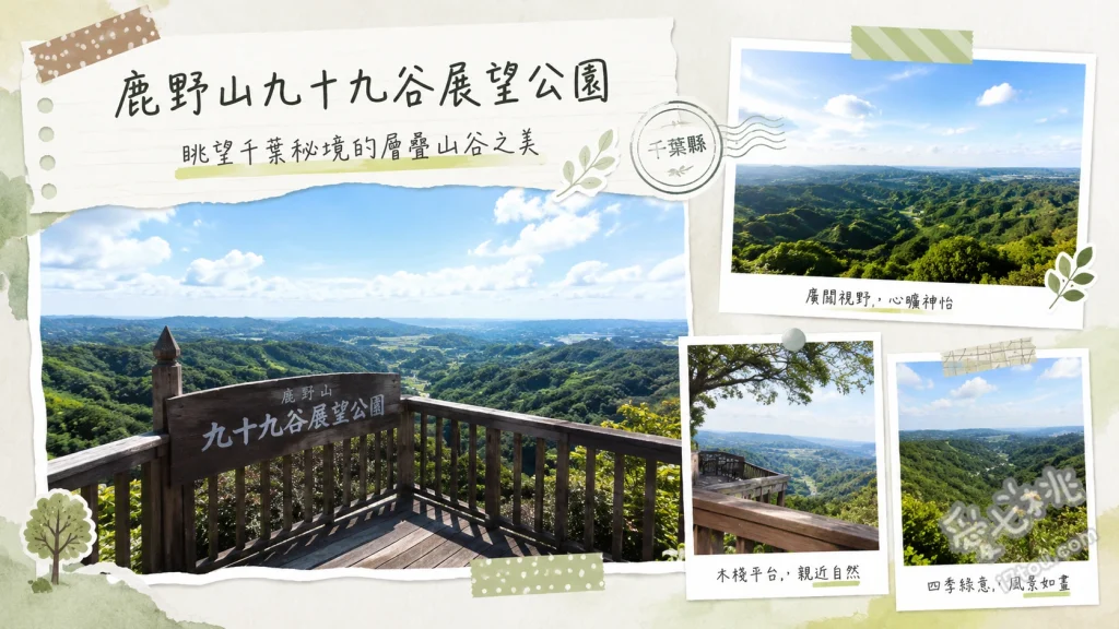 鹿野山九十九谷展望公園｜千葉君津絕美雲海與水墨畫般連綿山巒 欣賞如水墨畫般的九十九谷雲海、迎接元旦初日の出與破曉晨光、夜間觀賞無光害的滿天星空