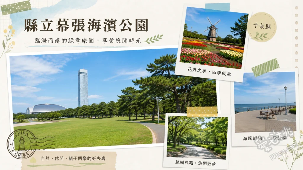 縣立幕張海濱公園｜東京灣畔的時空交錯，見濱園與絕美夕陽 漫步空靈見濱園與松籟亭品茗、大草坪花鐘與兒童遊樂區放電、幕張海灘飽覽東京灣絕美夕陽