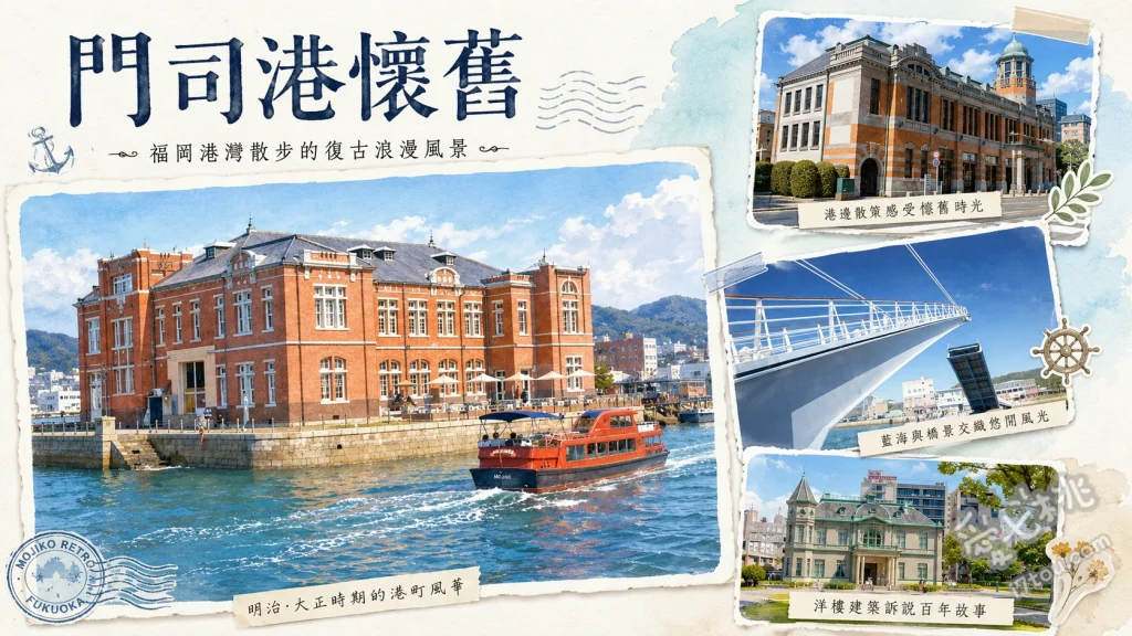 門司港懷舊｜福岡北九州必訪大正浪漫港町與百年車站 門司港車站與百年紅磚建築群、藍翼門司吊橋開橋秀、門司港懷舊展望室俯瞰關門海峽