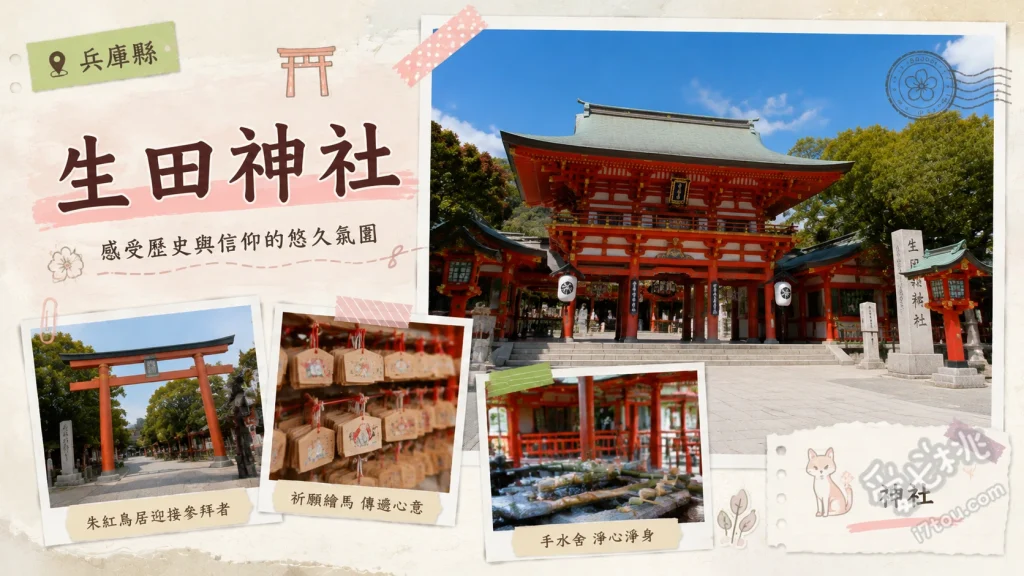 神戶生田神社｜超靈驗戀愛結緣聖地、夢幻水占卜與生田之森散策 生田之森水占卜、稻荷神社連綿紅鳥居、收集季節限定鏤空御朱印