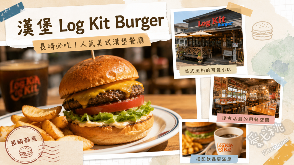 長崎佐世保必吃｜Log Kit 佐世保駅店：超人氣巨無霸漢堡 特製漢堡 (Special Burger)、雞蛋漢堡 (Egg Burger)、洋基薯條 (Yankee Fries)