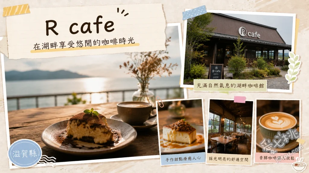 R cafe 滋賀｜琵琶湖畔絕美夏威夷風沙灘景觀咖啡廳 經典夏威夷漢堡排飯、巧克力香蕉火山鬆餅、蒜香奶油鮮蝦盤