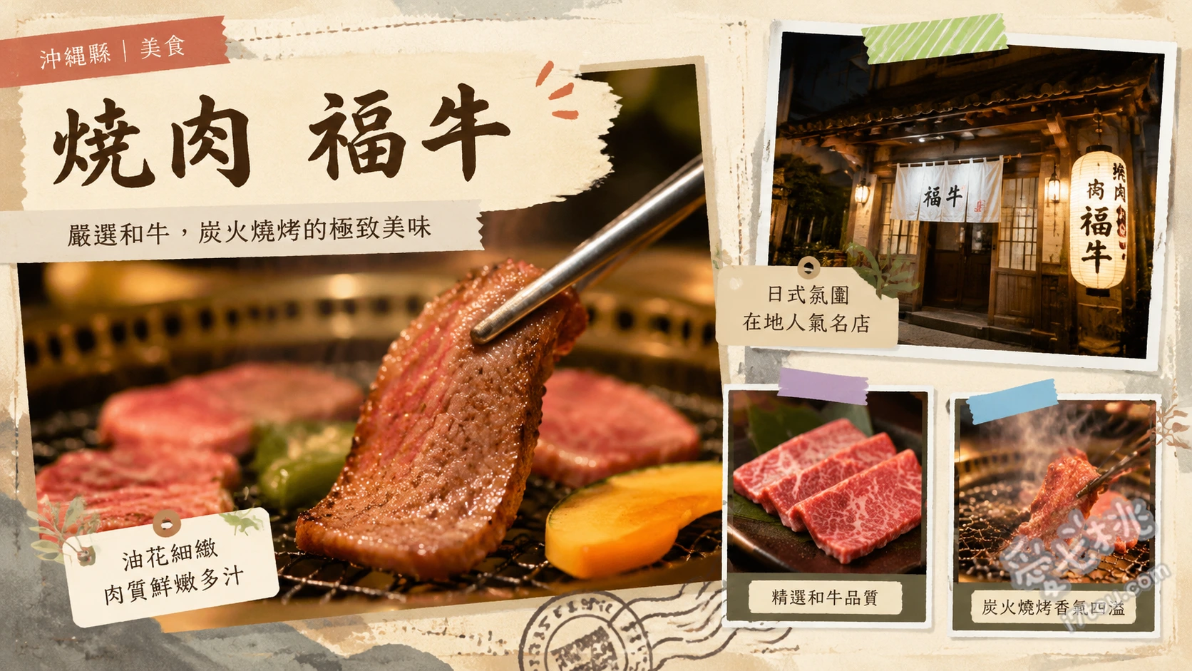 焼肉福牛｜沖繩美國村必吃宮古島大福牛，頂級和牛燒肉推薦 A5大福牛拼盤、宮古島大福牛特上牛舌、大福牛夏多布里昂