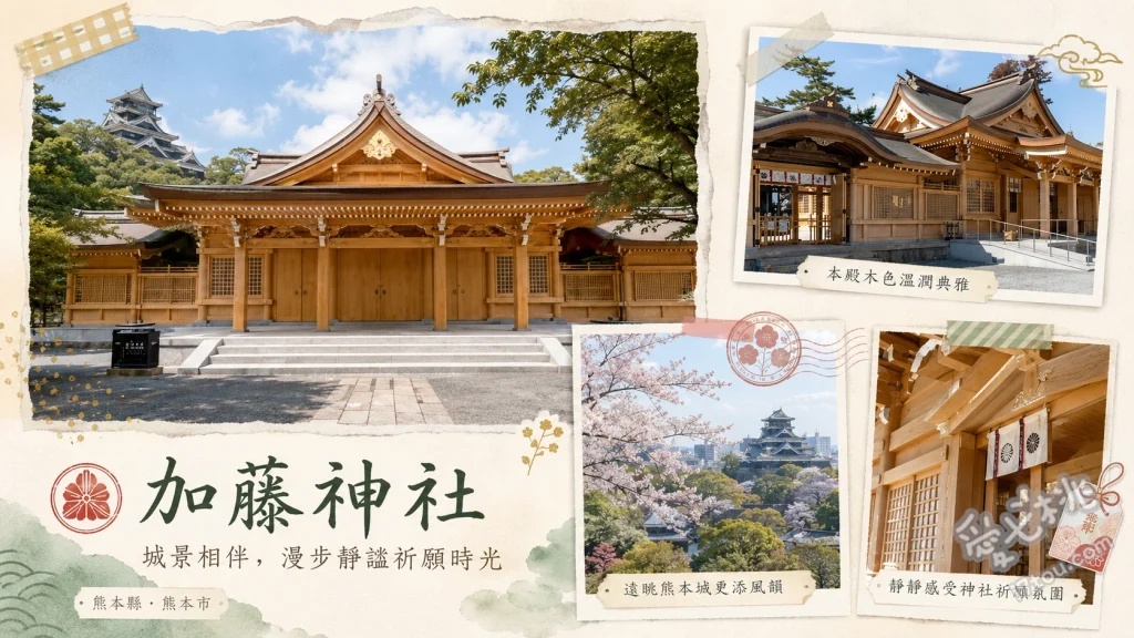 熊本加藤神社｜免門票盡收熊本城天守閣美景與必勝祈福 近距離拍攝熊本城天守閣與宇土櫓、走過太鼓橋祈求事業出世與成功、收集全手工書寫御朱印與必勝御守