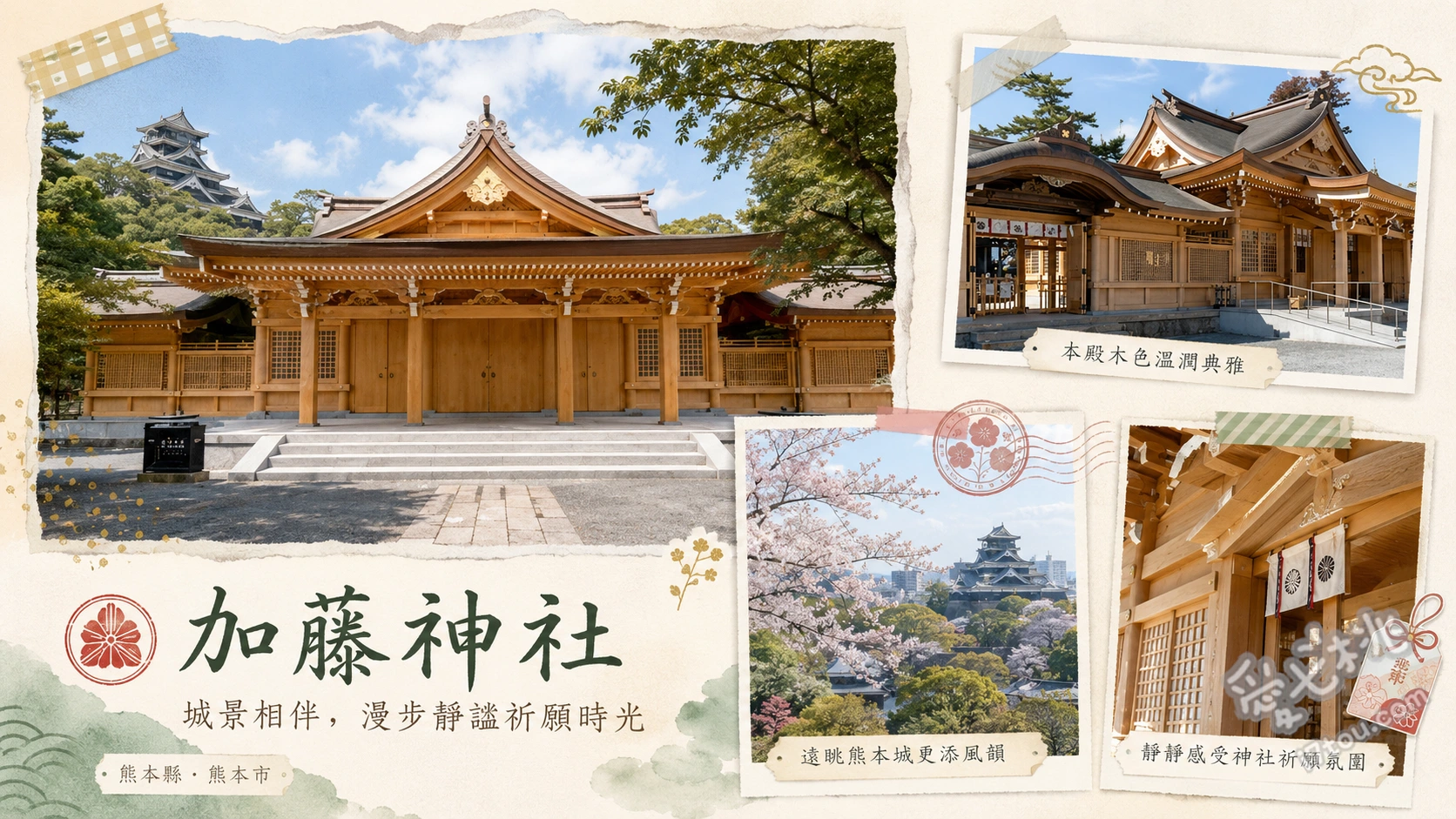 熊本加藤神社｜免門票盡收熊本城天守閣美景與必勝祈福 近距離拍攝熊本城天守閣與宇土櫓、走過太鼓橋祈求事業出世與成功、收集全手工書寫御朱印與必勝御守
