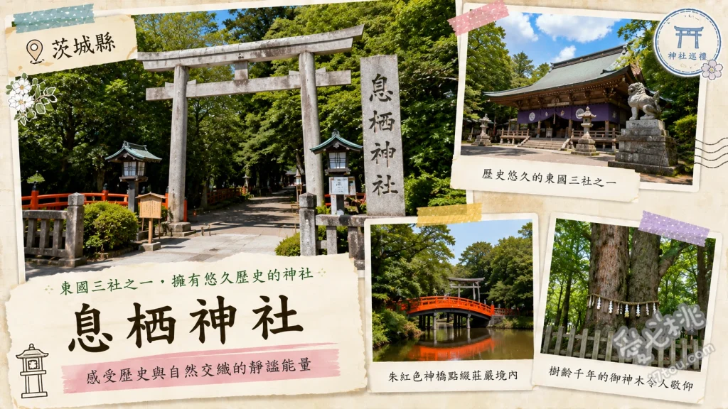 息栖神社｜東國三社巡禮必訪聖地，探訪日本三大靈泉忍潮井 探訪日本三大靈泉忍潮井、欣賞常陸利根川畔一之鳥居、尋找傳說能量景點招靈木