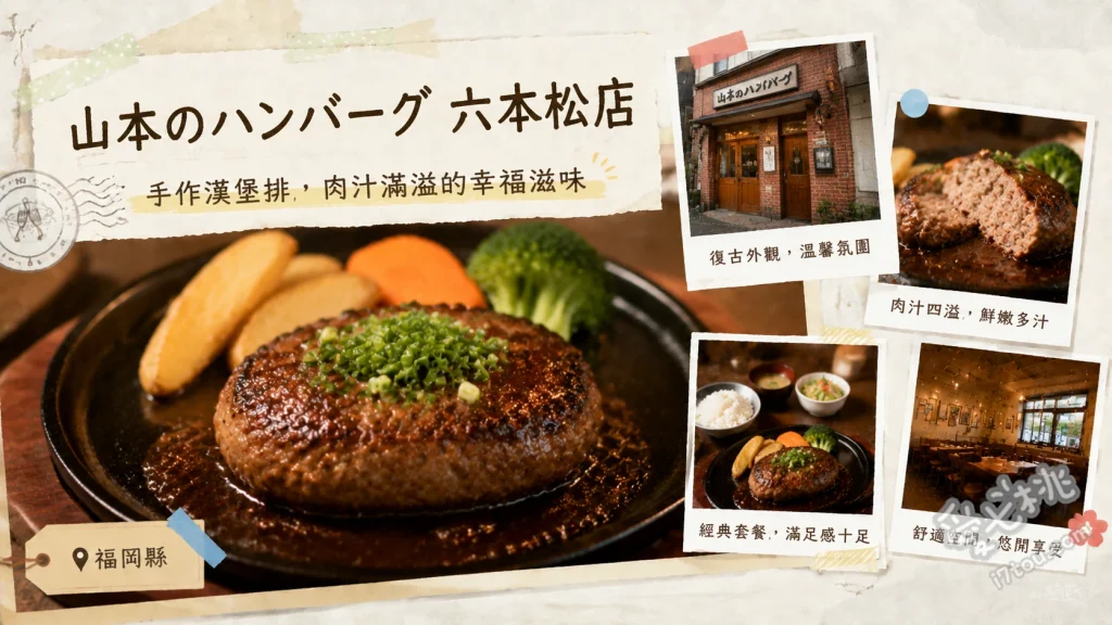 福岡六本松美食｜山本のハンバーグ：必吃爆汁起司漢堡排 招牌山本漢堡排、粗絞肉漢堡排、蔥鹽檸檬漢堡排