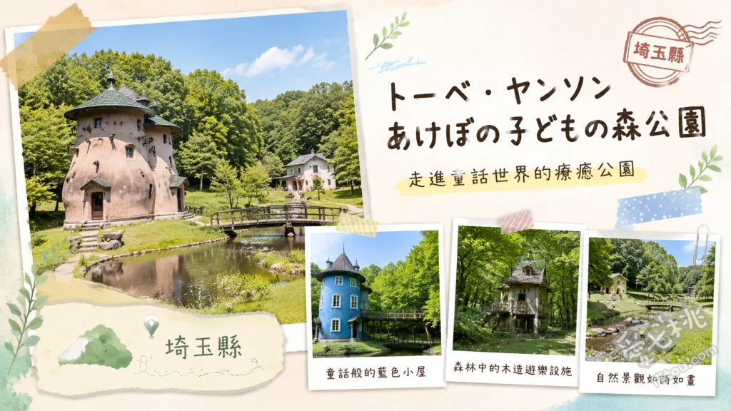 埼玉飯能｜嚕嚕米兒童森林公園：走進北歐童話村免門票 蘑菇屋 (きのこの家)、森林之家 (森の家)、水藍色小屋 (水あび小屋)