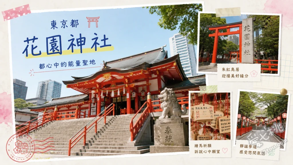 東京新宿花園神社｜繁華不夜城中的靜謐守護者與藝能之神 參拜藝能淺間神社祈求才藝提升、漫步威德稻荷神社的紅色千本鳥居、抽取造型可愛的達摩狐狸御籤