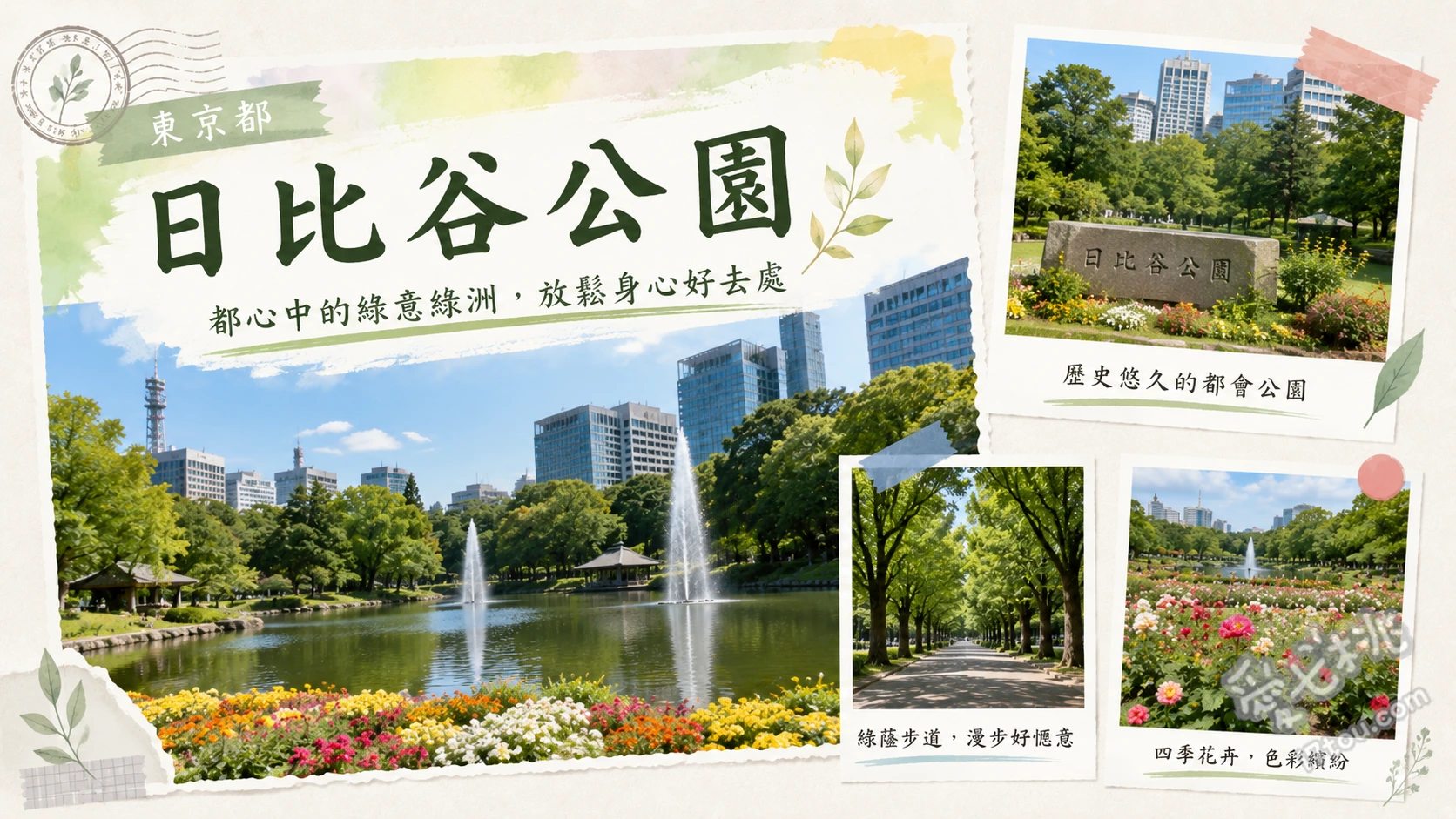 東京日比谷公園｜都會綠洲賞楓賞銀杏秘境，百年西式庭園散步指南 雲形池與鶴之噴水、大噴水廣場水舞、賭上性命的銀杏樹