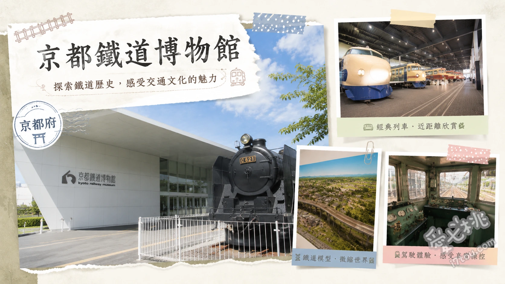 京都鐵道博物館｜鐵道迷必訪！百年扇形車庫與蒸汽火車體驗 梅小路扇形車庫與SL蒸汽號搭乘、500系新幹線與53輛經典退役列車、2樓列車駕駛模擬器與3樓天空露台