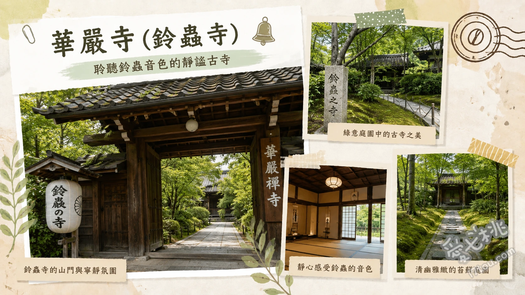京都鈴蟲寺(華嚴寺)｜穿草鞋的幸福地藏與療癒鈴蟲說法 聆聽住持幽默風趣的「鈴蟲說法」、向全日本唯一穿草鞋的「幸福地藏」祈願、欣賞秋季限定的石階楓紅與精巧庭園