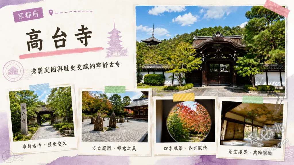 京都高台寺｜寧寧之寺與夢幻夜楓點燈、枯山水庭園絕景 臥龍池紅葉倒影與觀月台、方丈庭園枯山水與夜間光雕秀、隱密夢幻的竹林步道
