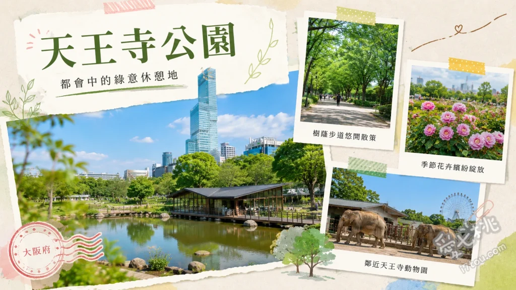 大阪天王寺公園｜市區綠洲大草坪，親子放電與庭園散步攻略 天芝（TEN-SHIBA）大草坪、天王寺動物園、慶澤園日式庭園