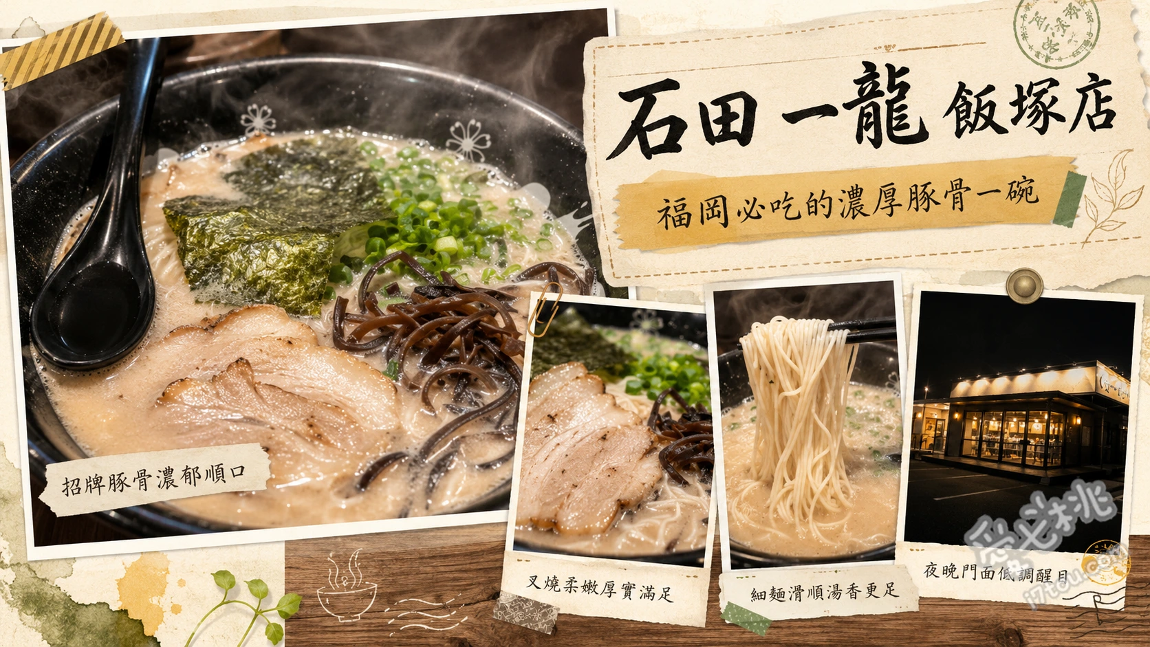 石田一龍飯塚店｜北九州冠軍級別濃郁豚骨拉麵必吃推薦 濃厚拉麵、特製沾麵、辣味高菜