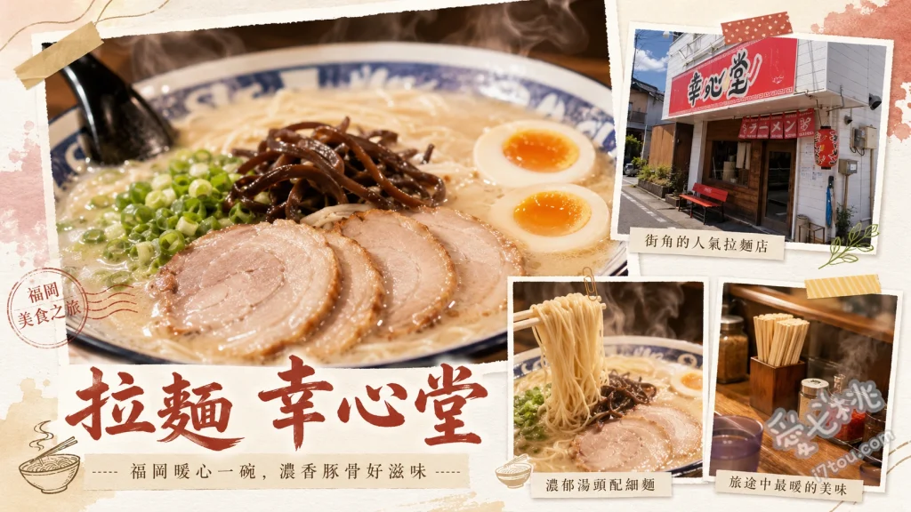 拉麵 幸心堂｜大野城必吃！一風堂出身的濃郁豚骨拉麵 博多豚骨拉麵、豚骨醬油拉麵、招牌炒飯