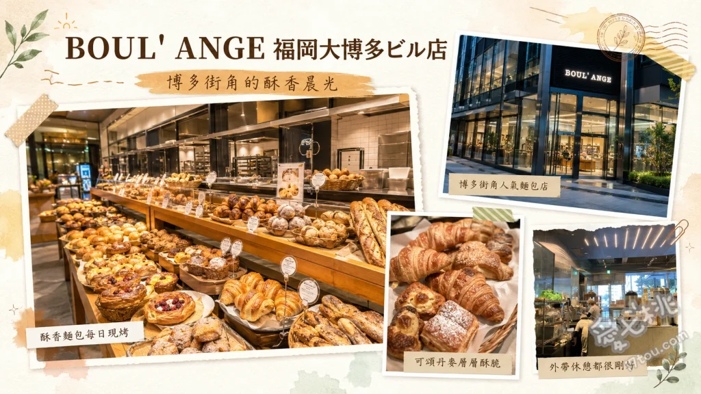 福岡大博多 BOUL' ANGE｜博多車站必吃人氣可頌麵包店 原味可頌、可頌霜淇淋、焦糖奶油阿曼夾心