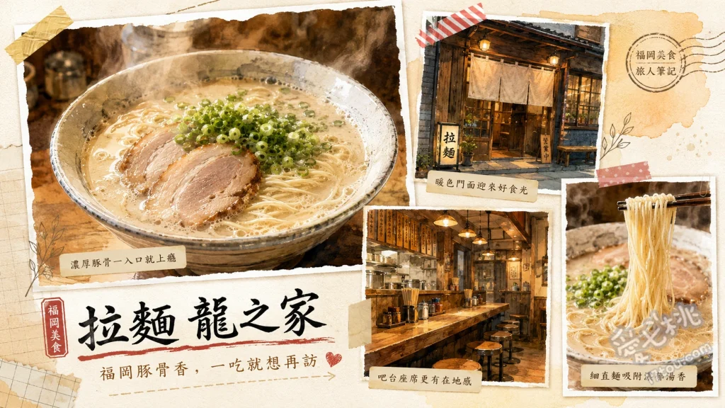 拉麵 龍之家 上津總店｜福岡久留米必吃濃郁豚骨拉麵與絕品炒飯 濃郁豚骨拉麵、純味豚骨拉麵、B套餐特製炒飯