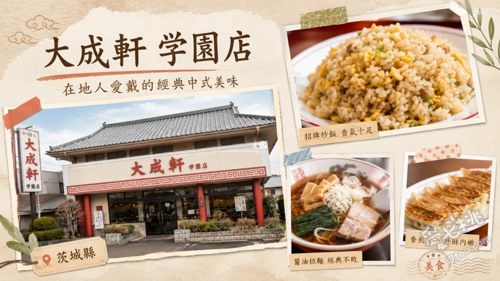 大成軒學園店｜筑波在地人激推！昭和風高CP值町中華老店 昭和風蛋包飯、招牌炒飯、手工煎餃