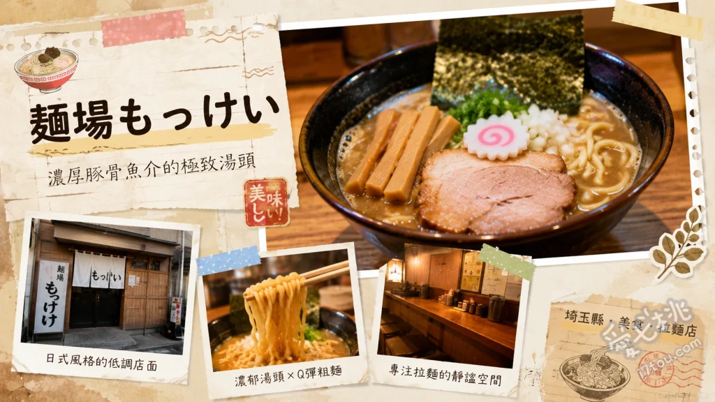 埼玉久喜排隊名店｜麺場もっけい必吃濃厚味噌拉麵與炒飯 招牌味噌拉麵、半炒飯套餐、全部配料拼盤