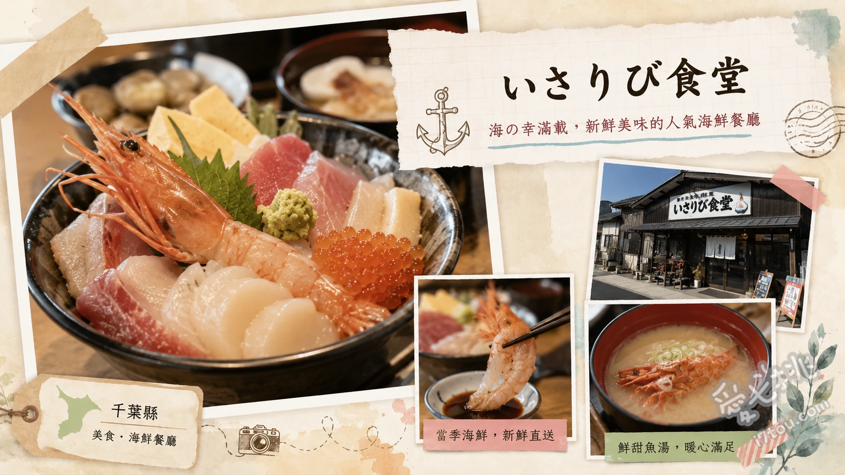 いさりび食堂|九十九里必吃!船型海景老字號,鮮烤蛤蜊與沙丁魚 現烤本蛤、沙丁魚刺身、炸竹筴魚
